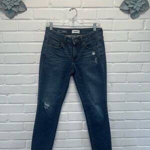 Sonoma Distressed Dark Blue Skinny Jeans